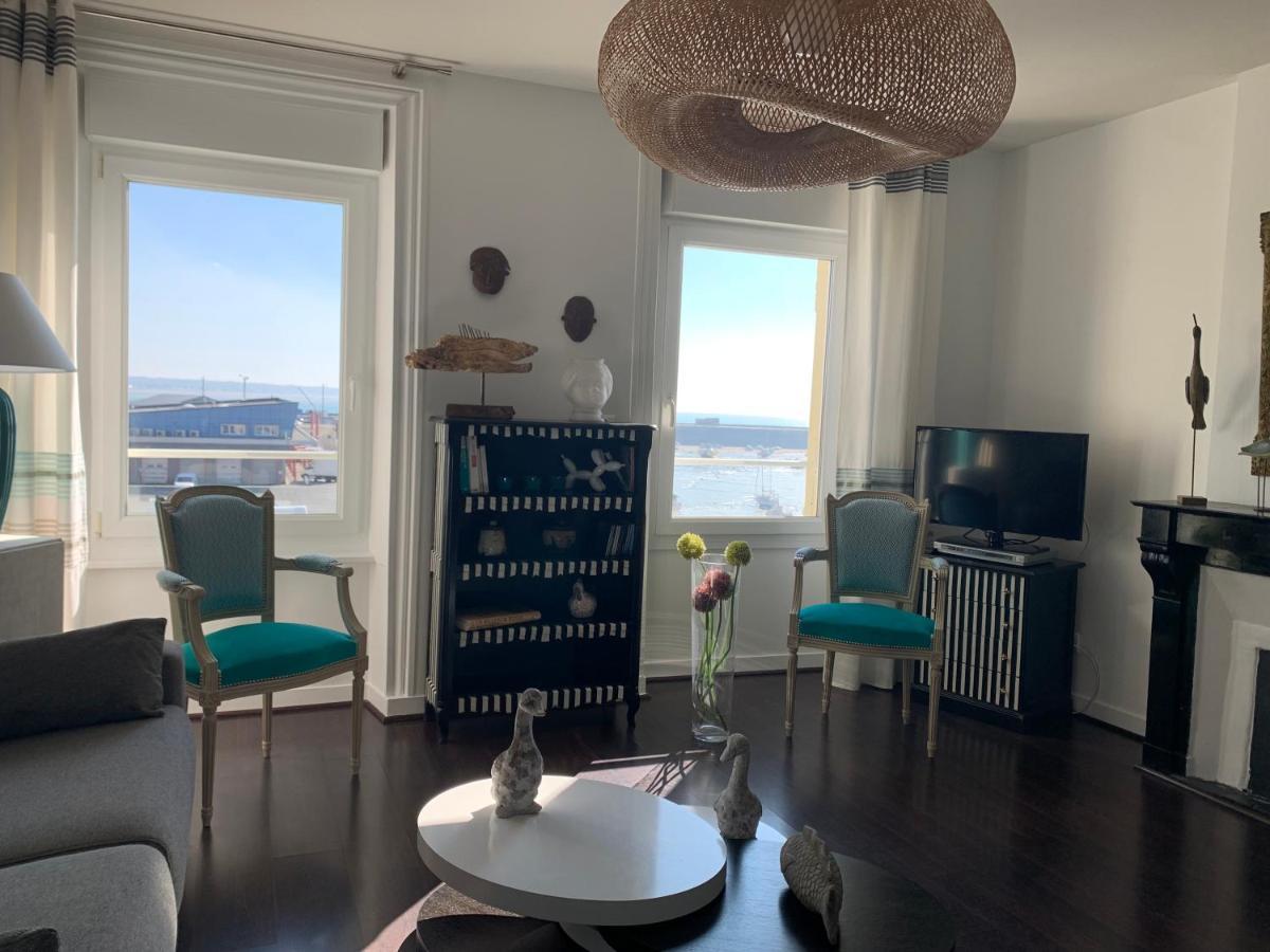 Appartement Villa Chausey, Vue Sur Le Port 그랑빌 외부 사진