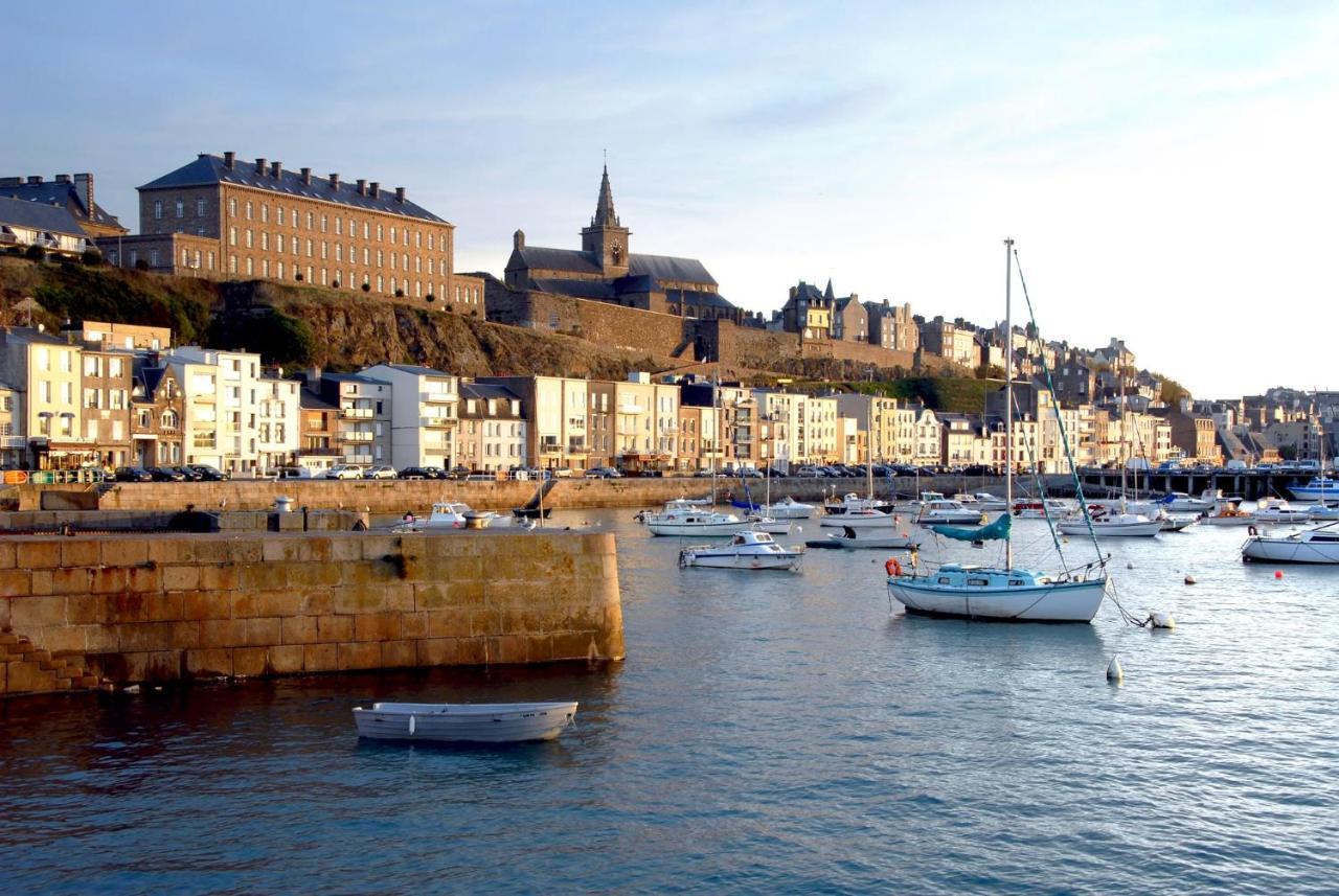 Appartement Villa Chausey, Vue Sur Le Port 그랑빌 외부 사진